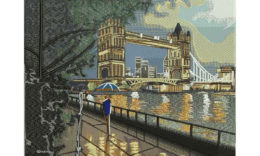 Embroidery London Tower Bridge Digitizing