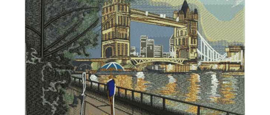 Embroidery London Tower Bridge Digitizing