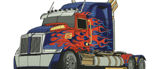 Embroidery Digitizing For Optimus Prime
