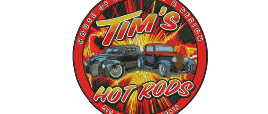 Custom Embroidery Logo For Tim's Hot Rods